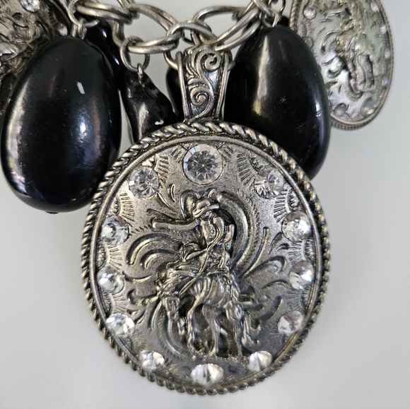 Chunky Western Rodeo Bling Necklace - Picture 3 of 10